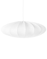 Hanging Pendant Lamp White Nylon Shade Modern Design Living Room Light Beliani