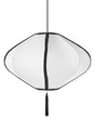 Hanging Pendant Lamp White Nylon Shade Modern Design Living Room Light Beliani