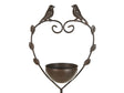 Bird Bath Brown Water Feeder for Birds Iron for Garden Outdoor Decorative Accent Beliani