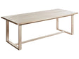 Garden Dining Table Light Acacia Wood 230 x 100 cm for 6 Outdoor Rectangular Rustic Style Beliani