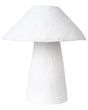 Table Lamp White Paper Mch Clay Handcrafted Bedside Table Lamp Beliani