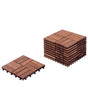 Outdoor Flooring Brown Certified Acacia Wood Plastic Base All-Weather Resistant Garden Patio Balcony Accessories Beliani