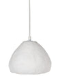 Pendant Lamp White Paper Mache Handmade Shade Organic Natural Beliani