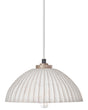Pendant Lamp White Paper Mache Handmade Shade Organic Natural Beliani