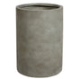 Plant Pot Grey 36x36x51 cm MgO Round Concrete Effect Indoor Outdoor Weather Resistant Beliani
