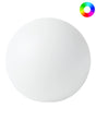 Outdoor LED Ball Lamp White Synthetic Material 26 cm IP67 Waterproof with Remote Control Garden Patio Lighting Solution Beliani