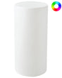 Outdoor LED Floor Lamp White Synthetic Material IP54 Waterproof with Remote Control Garden Patio Lighting Solution Beliani