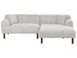 Left Hand Fabric Corner Sofa Light Grey Water-Repellent Upholstery 4-Seater Minimalistic Style Beliani