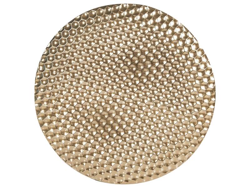 Wall Decor Gold Iron Hanging Wall Accent Piece Metallic Glamour Style Beliani