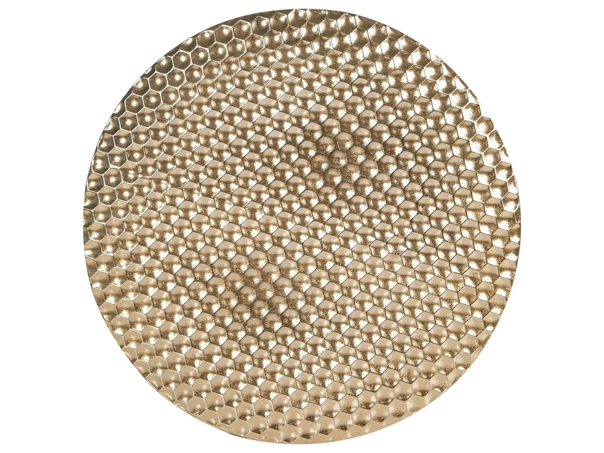 Wall Decor Gold Iron Hanging Wall Accent Piece Metallic Glamour Style Beliani