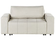 2 Seater Sofa Light Beige Fabric Upholstery with Storage Thickly Padded Modern Style Living Room Furniture Beliani
