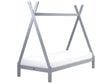 Kids Teepee Bed Grey Pine EU Single Bed Frame with Slats Beliani