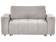 2 Seater Sofa Light Grey Fabric Upholstery with Storage Thickly Padded Modern Style Living Room Furniture Beliani
