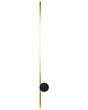 LED Wall Lamp Gold Aluminium Black Iron Base 90 cm Light Lighting Bedroom Living Room Modern Design Beliani