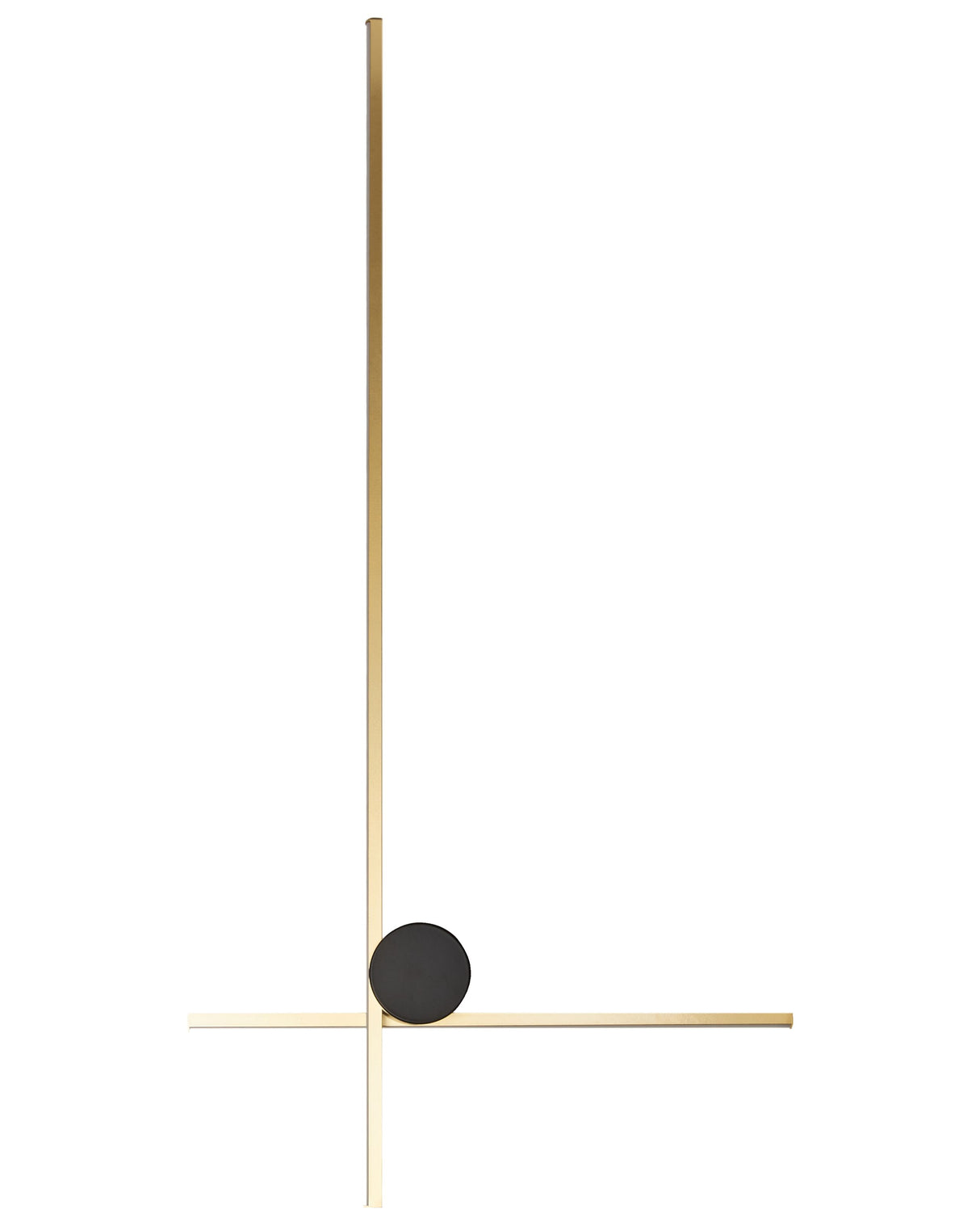 LED Wall Lamp Gold Aluminium Black Iron Base 90 cm Light Lighting Bedroom Living Room Modern Design Beliani