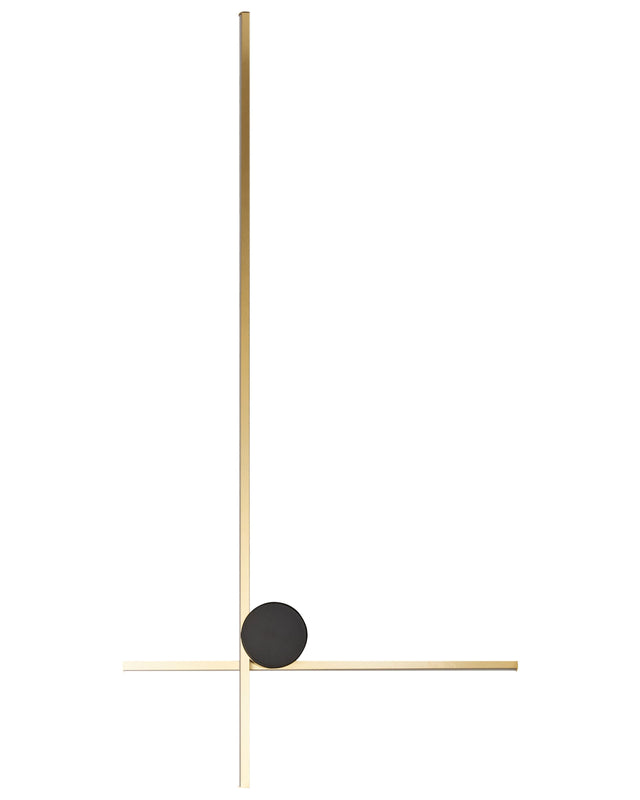LED Wall Lamp Gold Aluminium Black Iron Base 90 cm Light Lighting Bedroom Living Room Modern Design Beliani