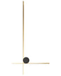 LED Wall Lamp Gold Aluminium Black Iron Base 90 cm Light Lighting Bedroom Living Room Modern Design Beliani
