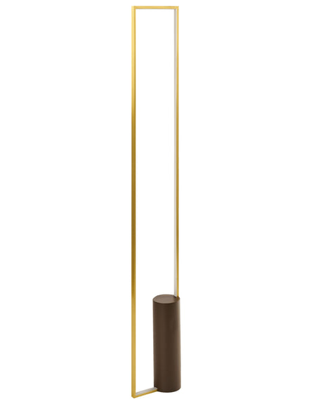 LED Floor Lamp Gold Aluminium Iron Base Light Lighting Bedroom Living Room Modern Design Beliani