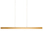 Pendant Lamp Gold Aluminium Rubberwood Shade Iron Base with Remote Control Integrated LED Light Hanging Modern Lighting Beliani