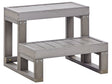 Hot Tub Spa Steps Synthetic Material Grey Beliani