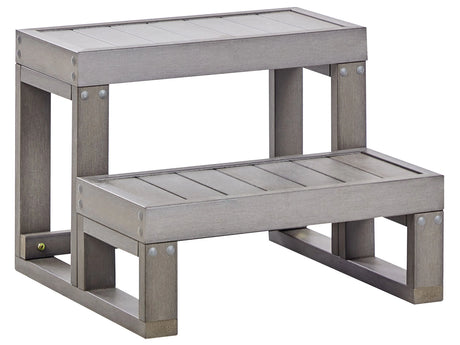Hot Tub Spa Steps Synthetic Material Grey Beliani