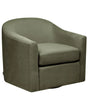 Swivel Armchair Dark Green Polyester Fabric Water Repellent Retro Minimalistic Living Room Furniture Beliani