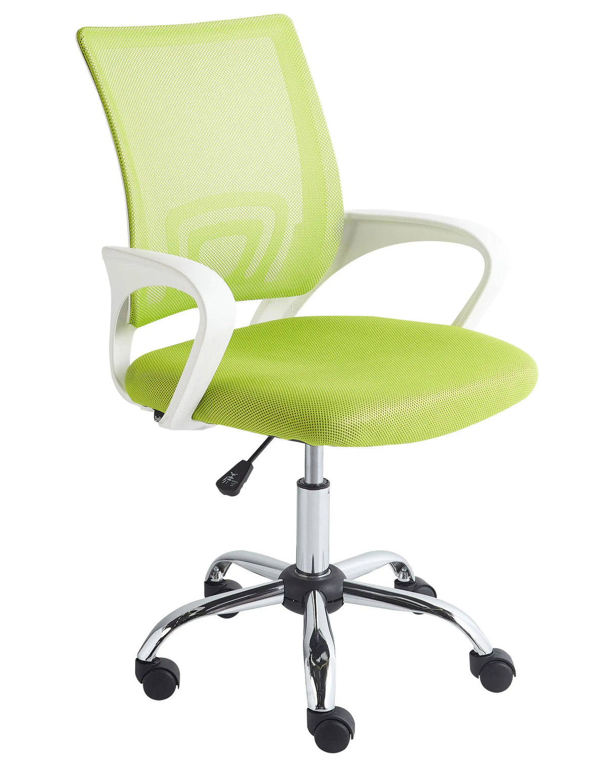 Office Chair Black Fabric Swivel Desk Computer Adjustable Seat Beliani