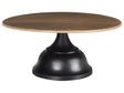 Cake Stand Black and Light Wood 30 x 30 x 14 cm Decorative Stylish Carved Serving Tray Pastry Holder Beliani