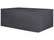 Garden Furniture Cover Black PVC Coated Fabric 275 x 230 x 70 cm Beliani