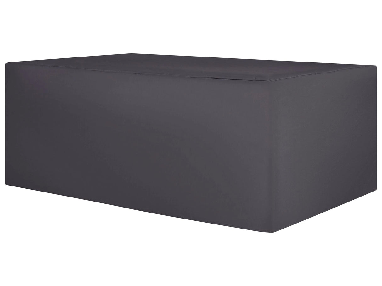 Garden Furniture Cover Black PVC Coated Fabric 275 x 230 x 70 cm Beliani