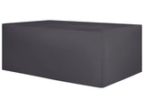 Garden Furniture Cover Black PVC Coated Fabric 275 x 230 x 70 cm Beliani
