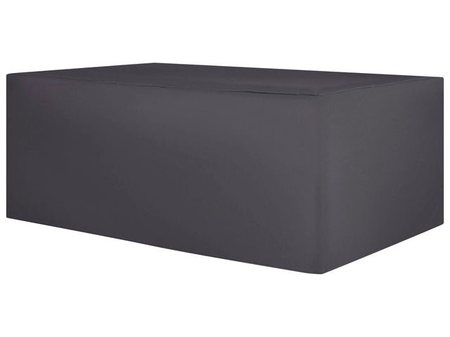 Garden Furniture Cover Black PVC Coated Fabric 275 x 230 x 70 cm Beliani
