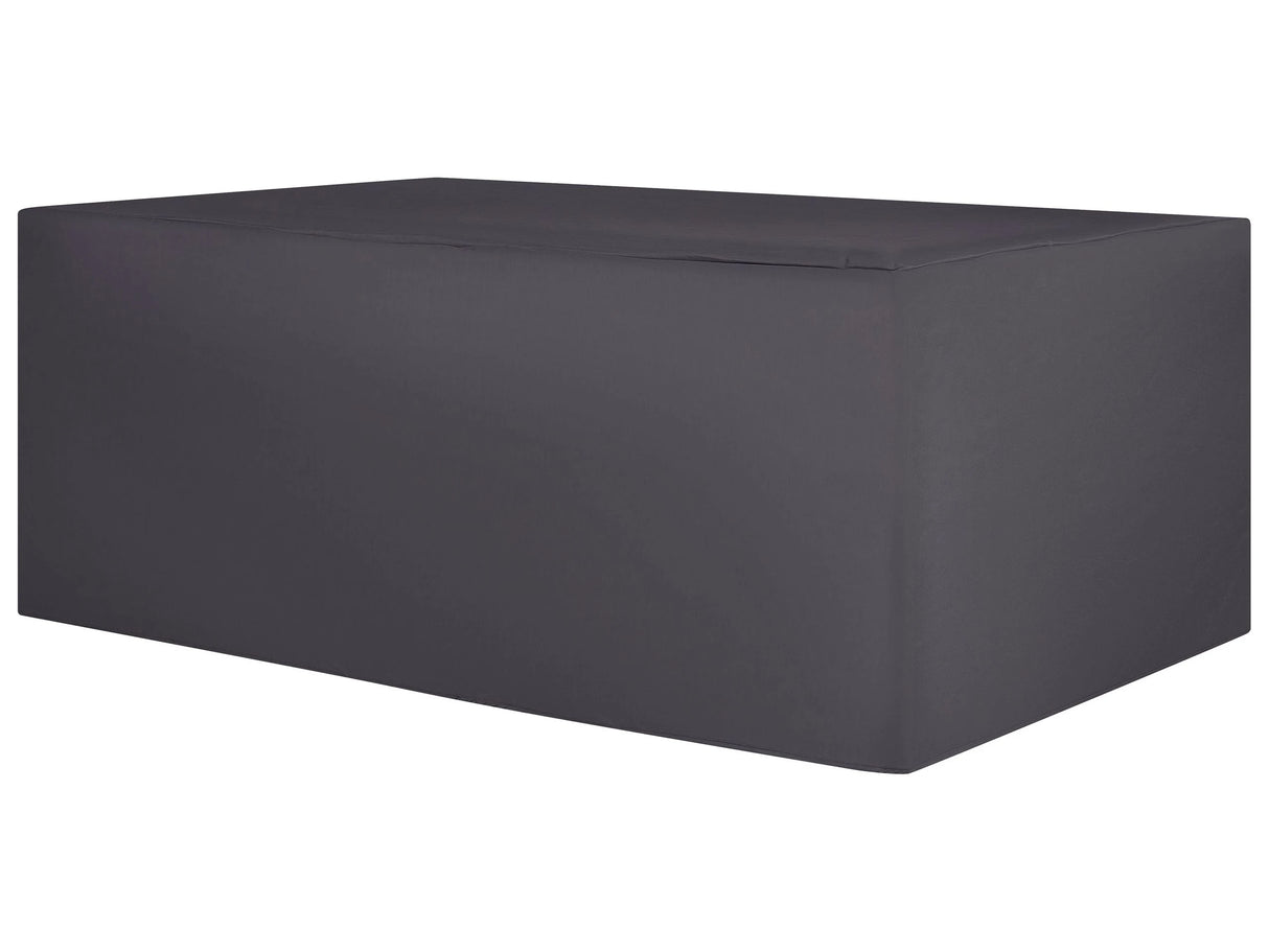 Garden Furniture Cover Black PVC Fabric 255 x 180 x 70 cm Rain Cover Beliani