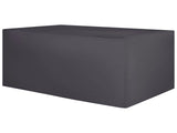 Garden Furniture Cover Black PVC Fabric 255 x 180 x 70 cm Rain Cover Beliani