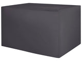 Garden Furniture Cover Black PVC Fabric 185 x 105 x 75 cm Rain Cover Beliani