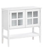 Sideboard White 2 Door Cabinet Storage Meditarrean Minimalist Beliani