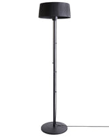 Electric Patio Heater Black Steel 1500 W Freestanding Garden Accessories Beliani