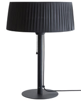 Electric Patio Heater Black Steel Halogen Portable Modern 1500 W Garden Patio Outdoor Accessories Beliani