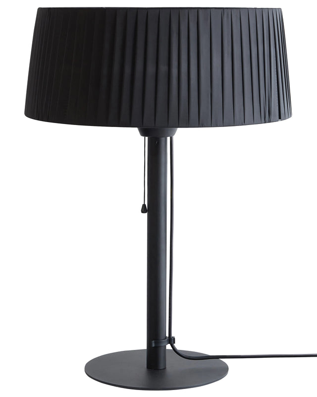 Electric Patio Heater Black Steel Halogen Portable Modern 1500 W Garden Patio Outdoor Accessories Beliani