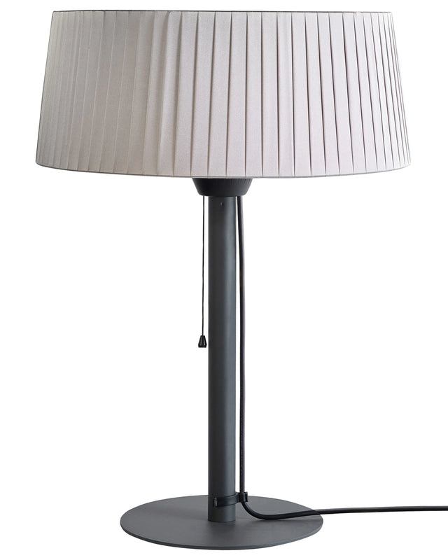 Electric Patio Heater Grey Steel Halogen Portable Modern 1500 W Garden Patio Outdoor Accessories Beliani