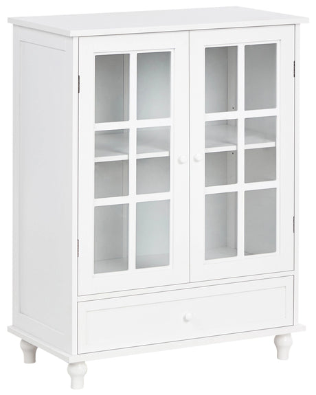 Sideboard White 2 Door With Drawer Cabinet Storage Meditarrean Beliani