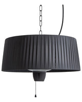 Halogen Lamp Patio Heater Black Steel Aluminium 1500 W Electric Patio Garden Outdoor Accessories Beliani