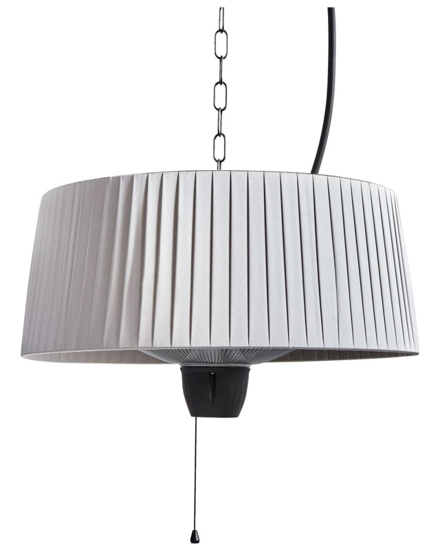 Halogen Lamp Patio Heater Light Grey Steel Aluminium 1500 W Electric Patio Garden Outdoor Accessories Beliani