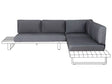 Outdoor Cushion Cover Set Grey Fabric Sofa Seat Back Side Pillow Cases Beliani