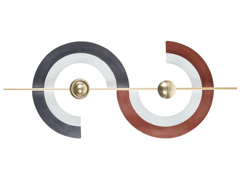 Wall Decor Multicolour Iron Hanging Wall Irregular Accent Piece Metallic Modern Style Beliani