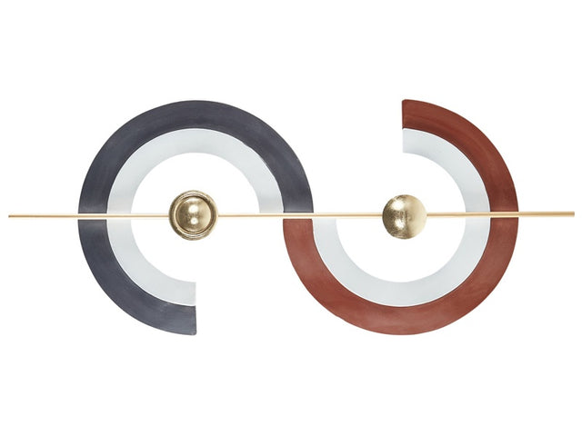 Wall Decor Multicolour Iron Hanging Wall Irregular Accent Piece Metallic Modern Style Beliani