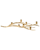Candle Holder Gold for 7 Candles Tree Branch Iron Modern Minimalistic Design Decoration Beliani