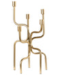 Candle Holder Gold 5 Arm Iron Modern Minimalistic Design Decoration Beliani