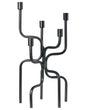 Candle Holder Black 5 Arm Iron Modern Minimalistic Design Decoration Beliani
