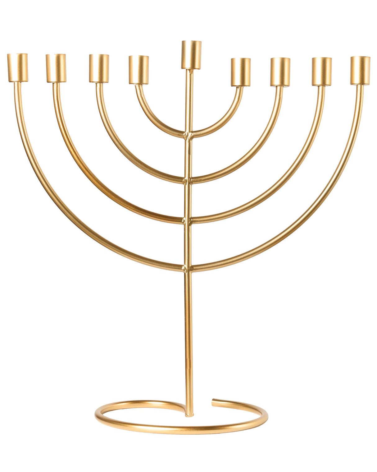 Candle Holder Gold 9 Arm Iron Modern Minimalistic Design Decoration Beliani